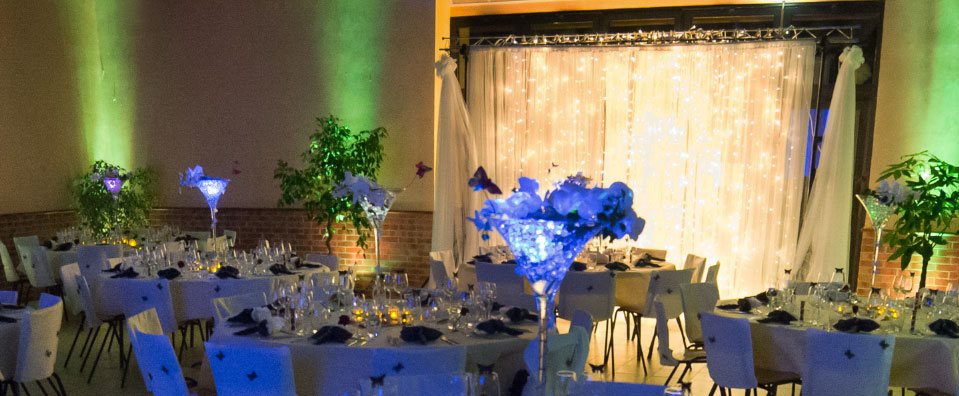 decoration de salle mariage, location éclairage